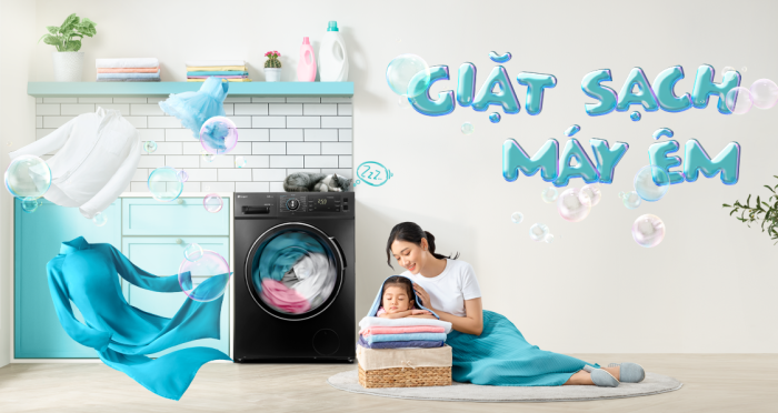 TVC Máy giặt Casper: Giặt sạch máy êm