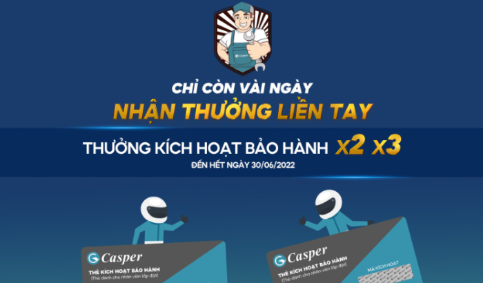 Thưởng x2 x3 kích hoạt bảo hành