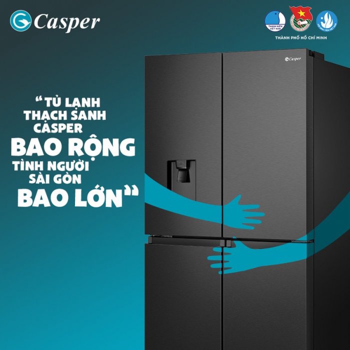 Casper kết hợp cùng Thành Đoàn – Hội Liên hiệp Thanh niên, Thành phố – Hội Sinh viên Thành phố Hồ Chí Minh triển khai chương trình tiếp sức mùa dịch “Tủ lạnh Thạch Sanh”