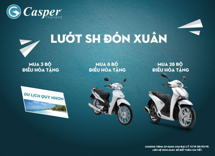 Chương trình khuyến mại “LƯỚT SH ĐÓN XUÂN CÙNG CASPER”